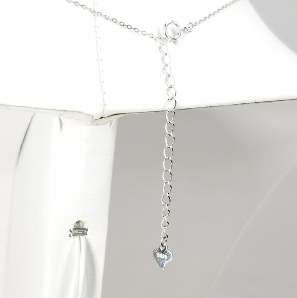 NEW 925 Sterling Silver Moon Star Choker Necklace - Picture 7 of 7